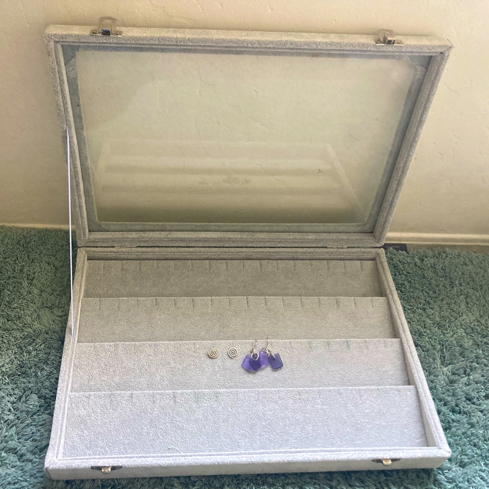 Gray Earring Display 14 inches x 9.5 inches